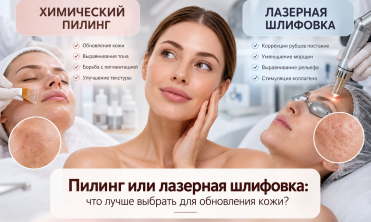 Пилинг или лазерная шлифовка: что лучше выбрать для обновления кожи?